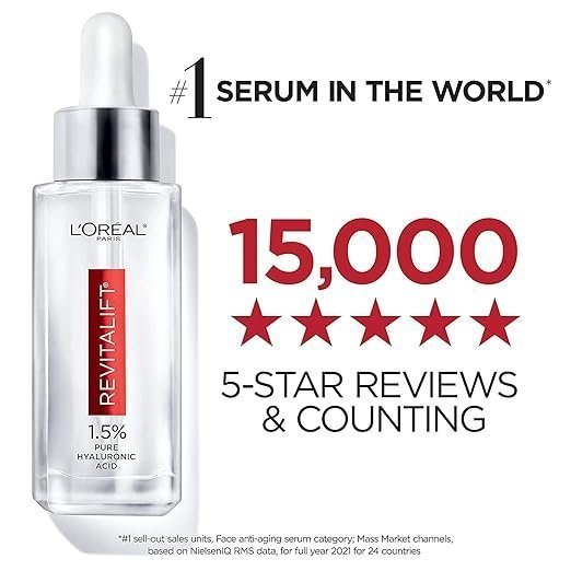 L'Oréal Paris Revitalift Derm Intensives 1.5% Pure Hyaluronic Acid Serum – 15ml - Image 2