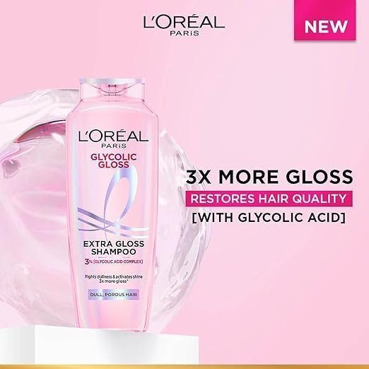 L'Oréal Paris Glycolic Gloss Shine Boosting Shampoo 200ml - Image 5
