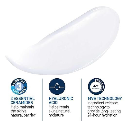 CeraVe Hydrating Cleanser For Normal To Dry Skin (473ml) - Non-Foaming Face Wash with Hyaluronic Acid And Ceramides | Non-Comedogenic, Non-Irritating And Fragrance-Free Cleanser - Image 3