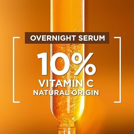 Garnier Bright Complete Vitamin C Booster Serum 30ml + Overnight Serum 15ml (Combo Set) - Image 3