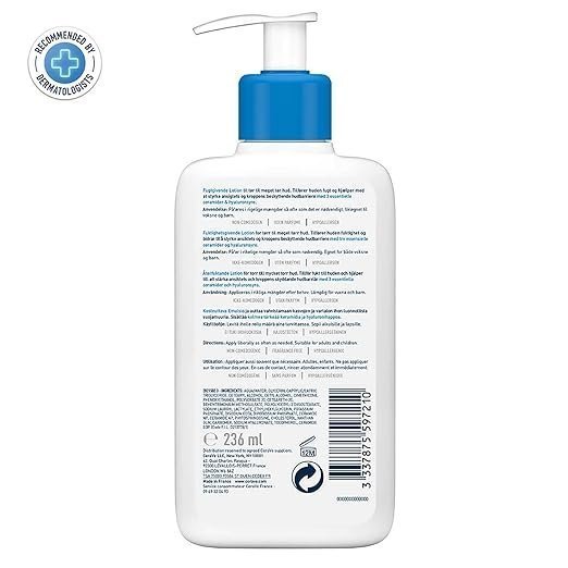 CeraVe Moisturizing Lotion For Dry Skin (236ml) - Formulated With 3 Essential Ceramides And Hyaluronic Acid | Non-Comedogenic, Oil Free And Fragrance-Free Body Lotion - Image 2
