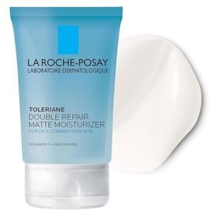 La Roche-Posay Toleriane Double Repair Matte Face Moisturizer, Daily Gel Moisturizer For Oily Skin Control with Niacinamide, Oil-Free, Non-Comedogenic, Moisturizing for Sensitive Skin