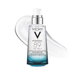 VICHY Mineral 89 Fortifying, Hydrating & Plumping Daily Skin Booster, Face Moisturizer Liquid With Hyaluonic Acid, 1.67 Fl. Oz.