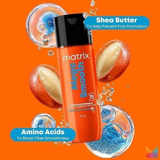 Matrix Mega Sleek Conditioner - Smoothing and Detangling, For Dry, Damaged & Frizzy Hair, Salon Professional Conditioner, With Shea Butter, Vegan - Image 2