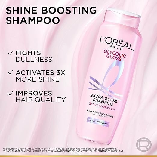 L'Oréal Paris Glycolic Gloss Shine Boosting Shampoo 200ml - Image 2
