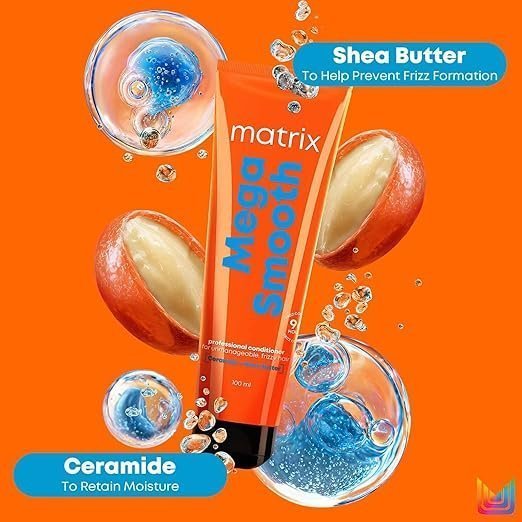 Matrix Mega Smooth Conditioner with Shea Butter & Ceramides – For Frizzy Hair - Image 5