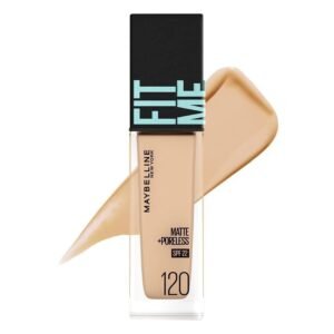 Maybelline New York Liquid Foundation, Matte Finish, With SPF, Absorbs Oil, Fit Me Matte + Poreless, 220 Natural Beige, 30ml