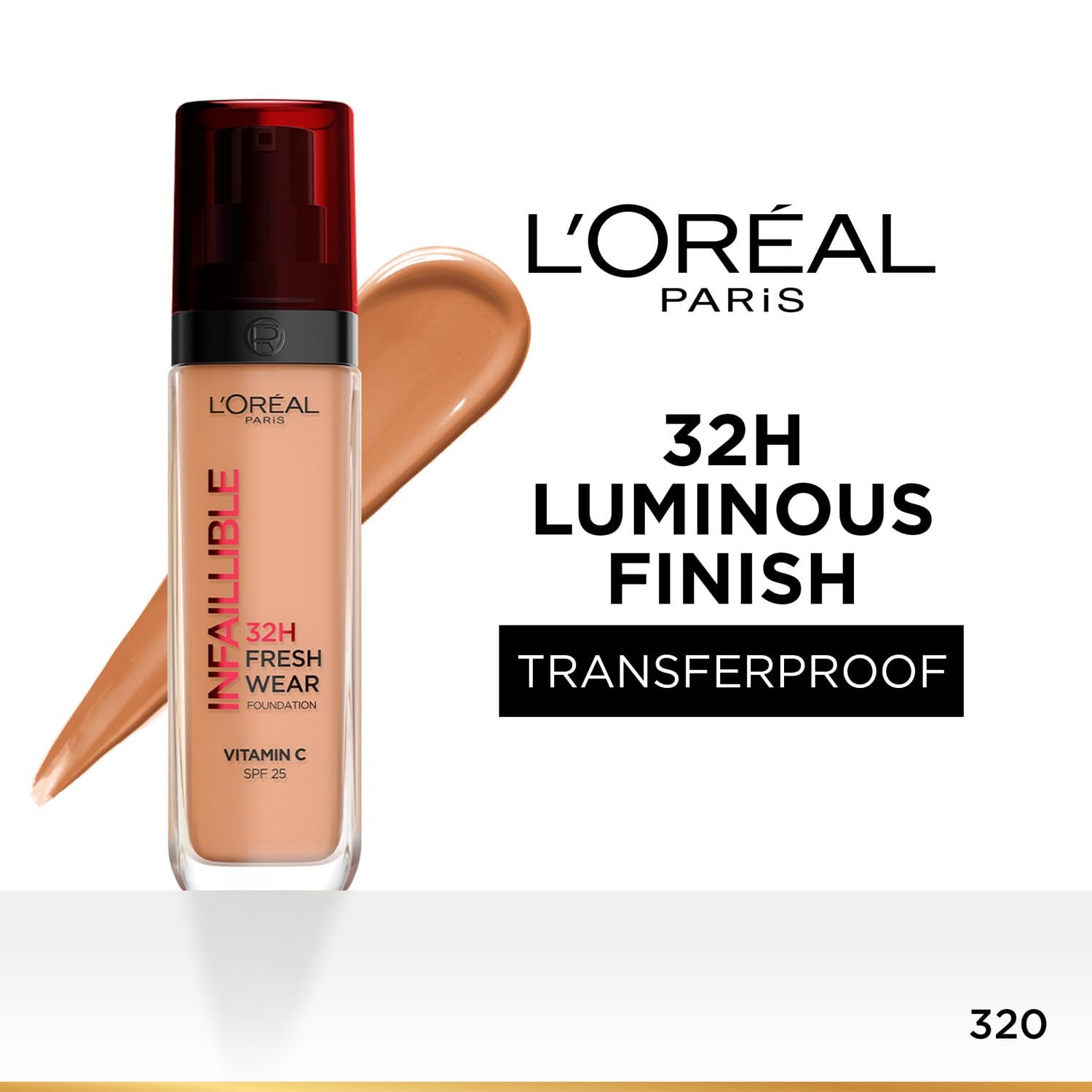 L’Oréal Paris Infallible 32H Fresh Wear Foundation, Luminous Coverage - Image 2