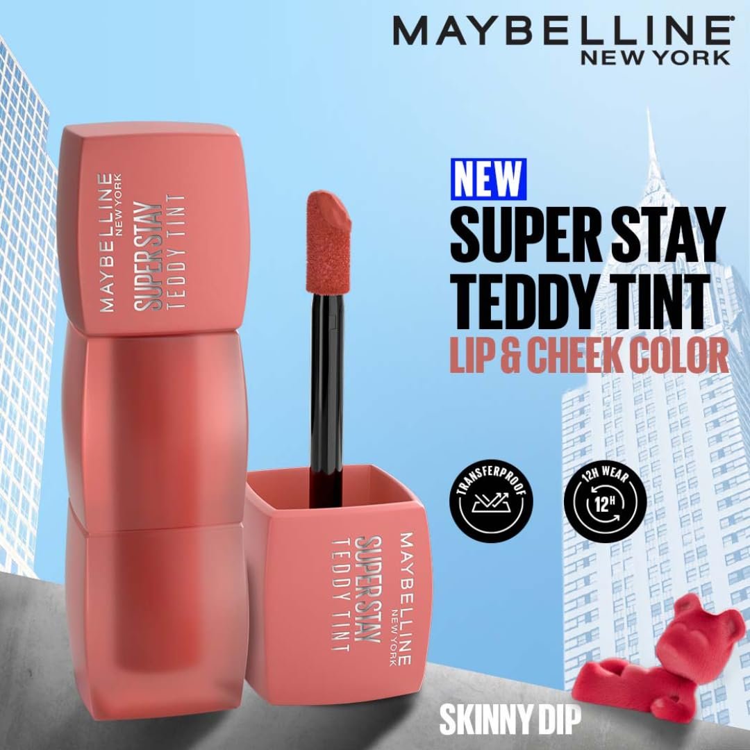 Maybelline New York Super Stay Teddy Tint - Lip and Cheek Color - Image 2
