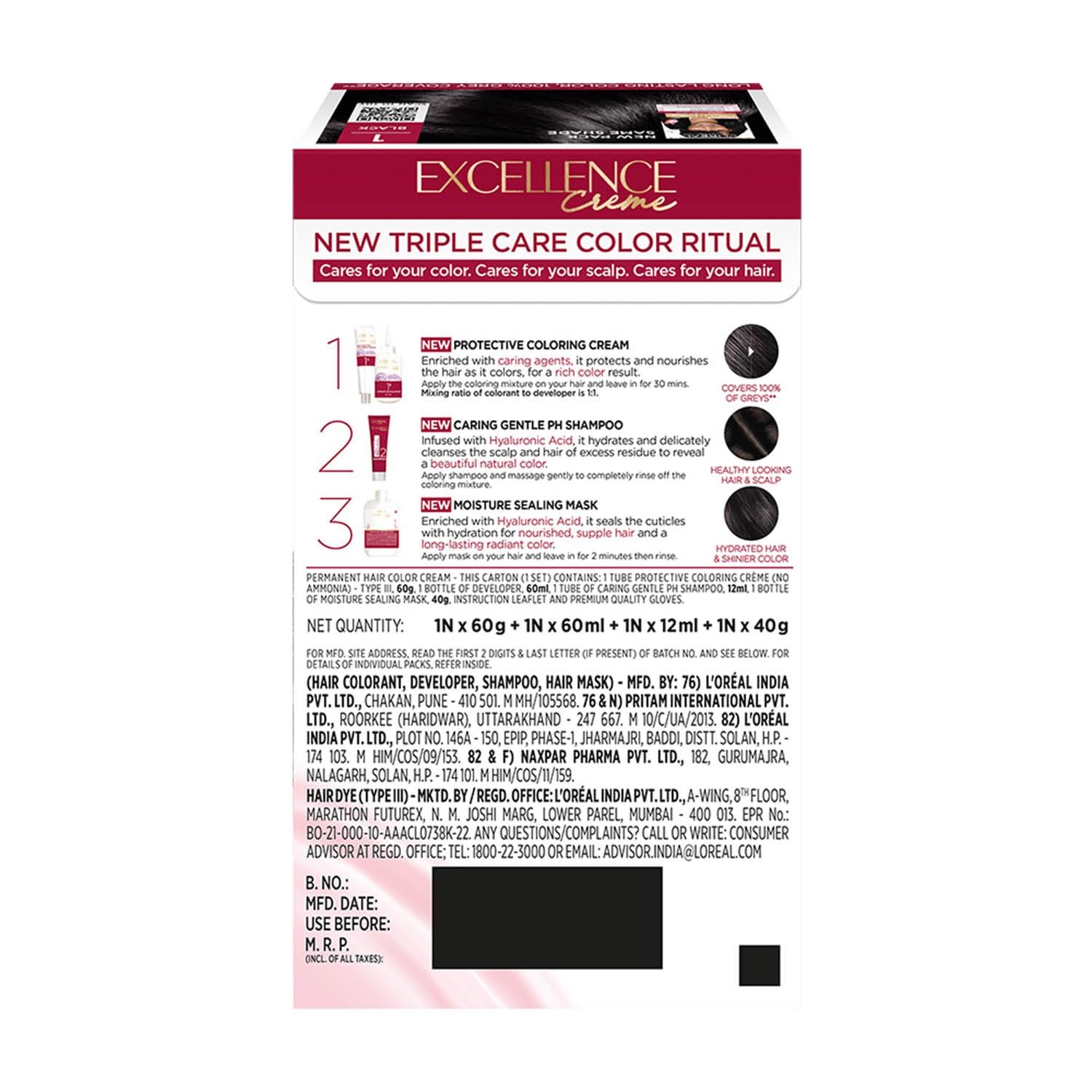 L'Oreal Paris Excellence Creme Triple Care No Ammonia - Image 2