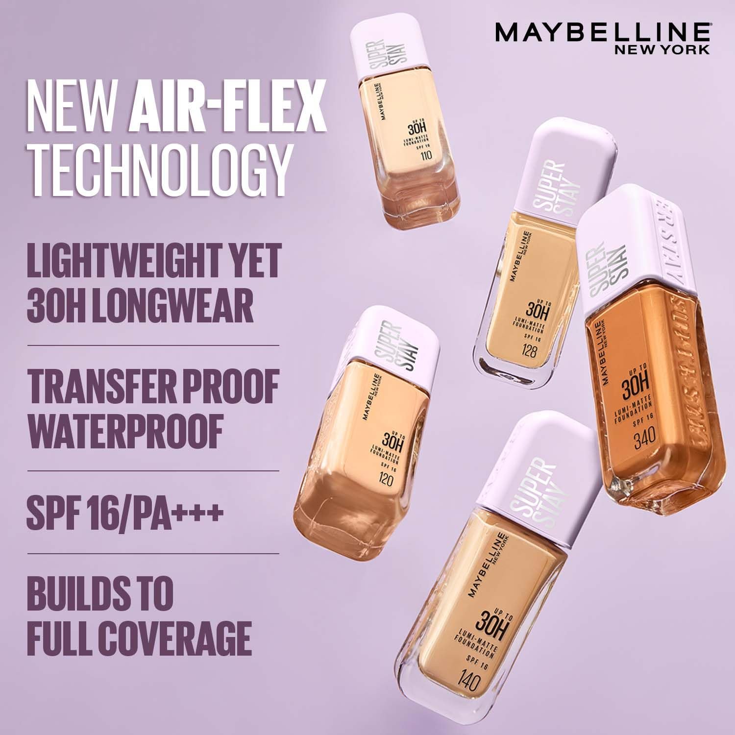 Maybelline New York Super Stay Lumi-Matte Liquid Foundation - 330 - Image 2